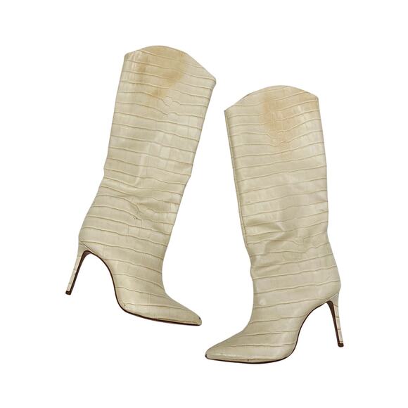 Schutz Maryana Wide Cream boots - Picture 2 of 8